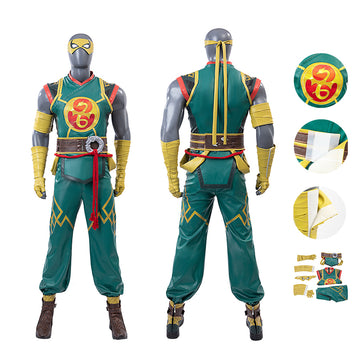 Marvel Rivals Iron Fist Cosplay Costume Halloween Suit Version 2 Becostume